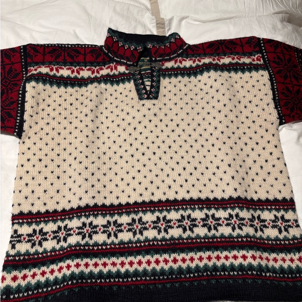 Dale of Norway Handknit sweater sz S oversized EUC